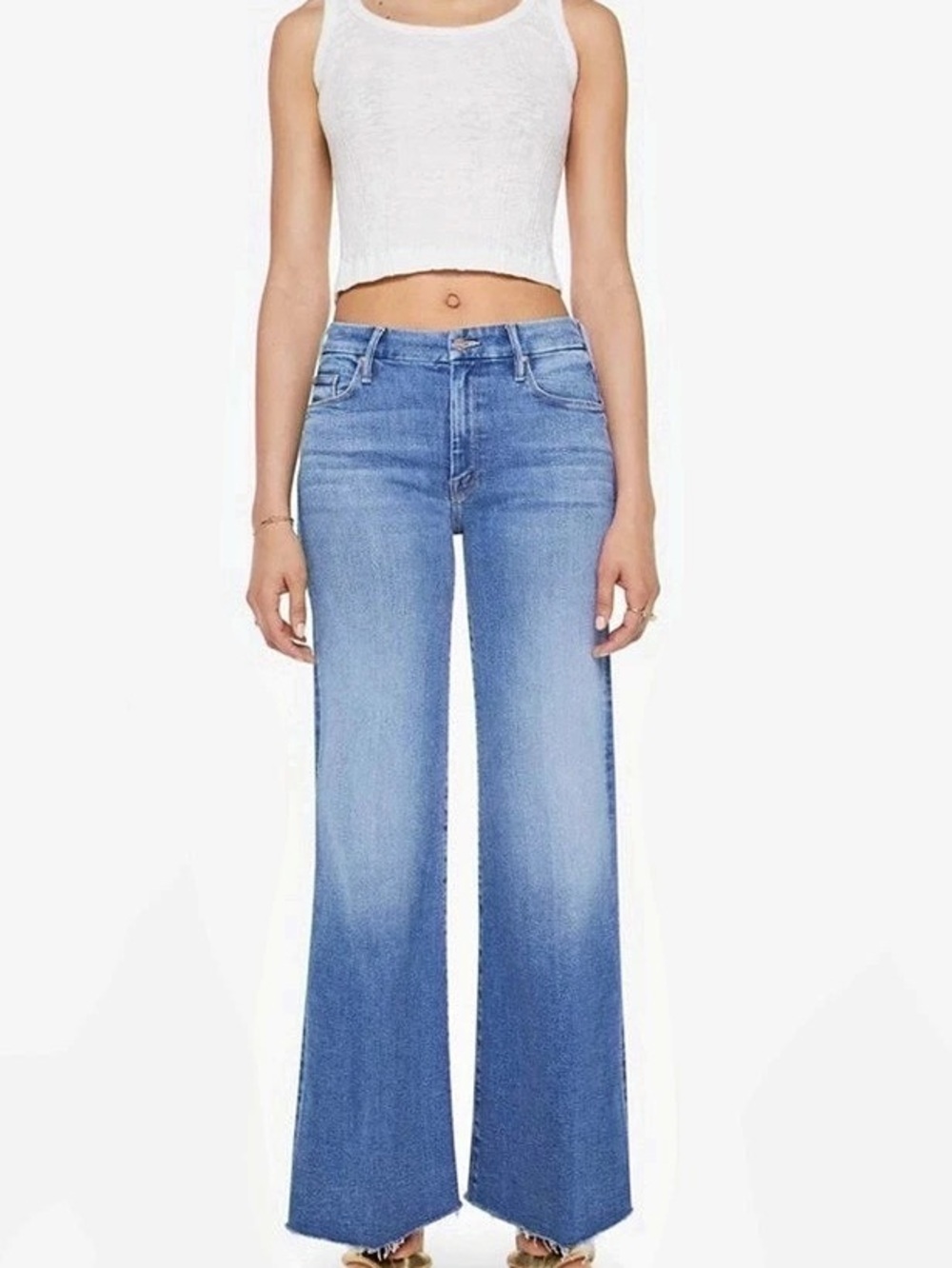 MOTHER The Roller Wide Leg Jeans Sz 29